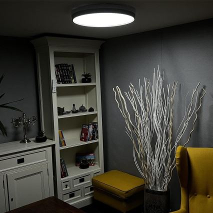 Iluminação de teto LED com regulação LED/48W/230V 2700-6500K Wi-Fi Tuya + controlo remoto