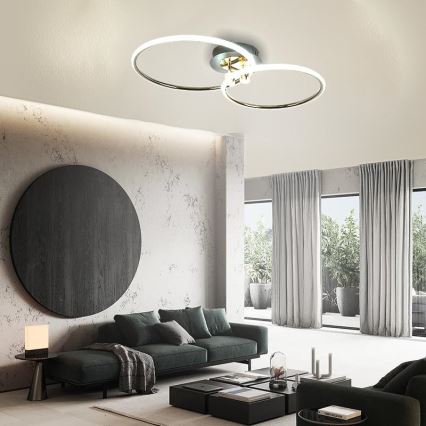 Iluminação de teto LED com regulação LED/48W/230V 3000-6500K + comando