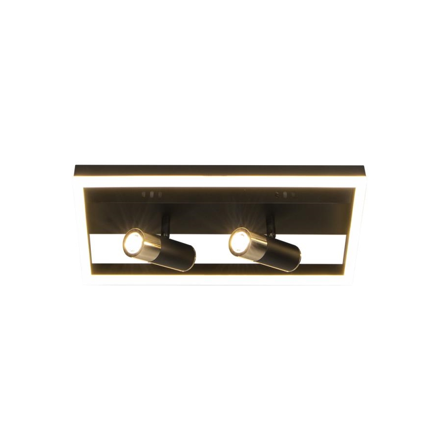 Iluminação de teto LED com regulação LED/50W/230V 3000-6500K preto + comando