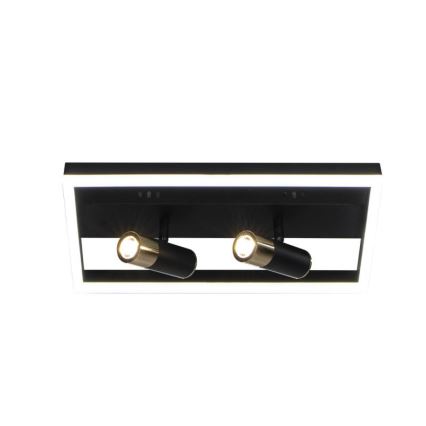 Iluminação de teto LED com regulação LED/50W/230V 3000-6500K preto + comando