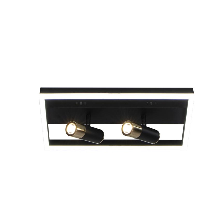 Iluminação de teto LED com regulação LED/50W/230V 3000-6500K preto + comando