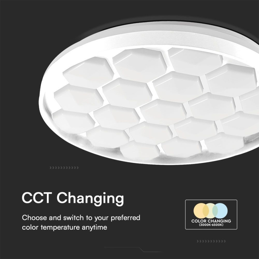 Iluminação de teto LED com regulação LED/60W/230V 3000/4000/6500K + comando
