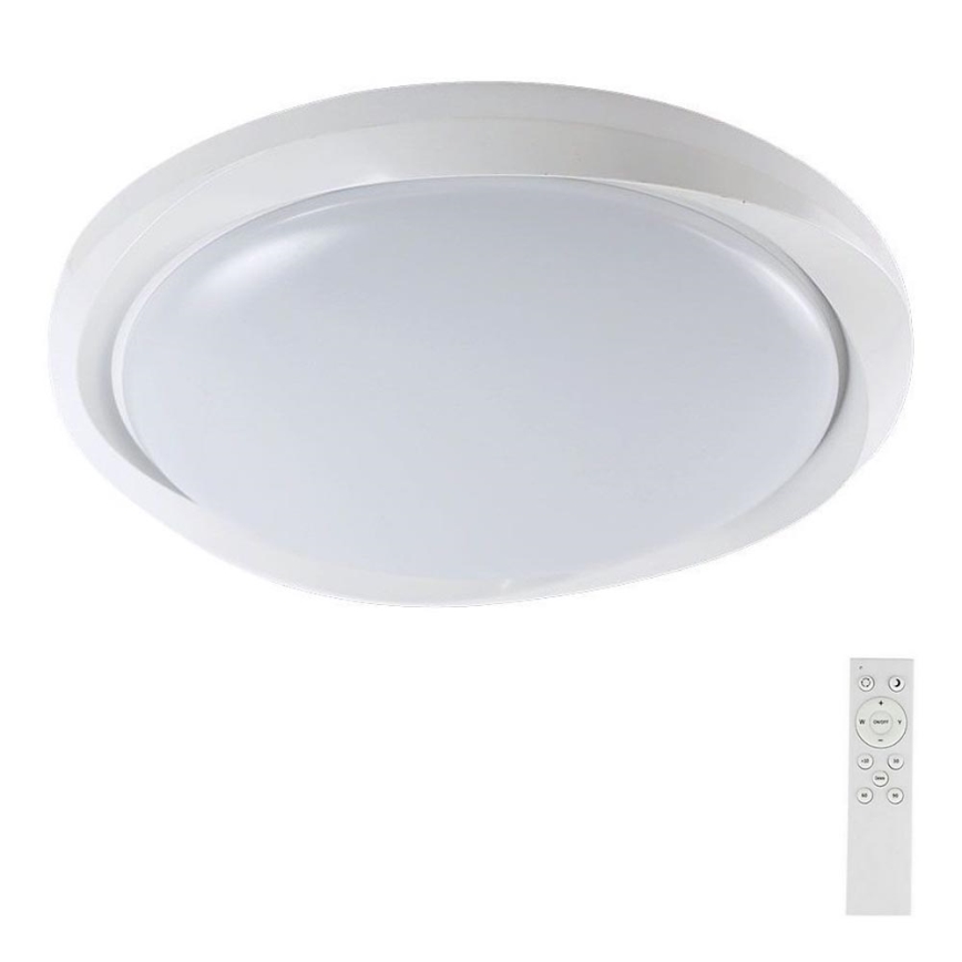 Iluminação de teto LED com regulação LED/60W/230V 3000-6500K 49,2 cm branco + comando