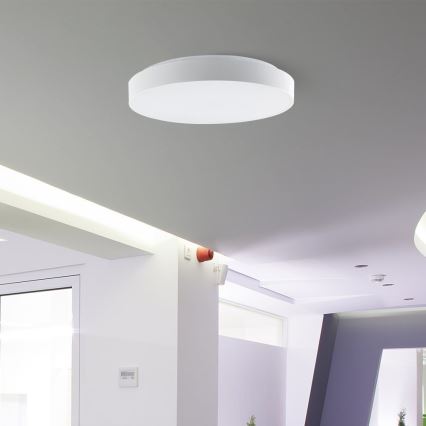 Iluminação de teto LED com regulação LED/60W/230V 3000-6500K 49,5 cm branco + comando