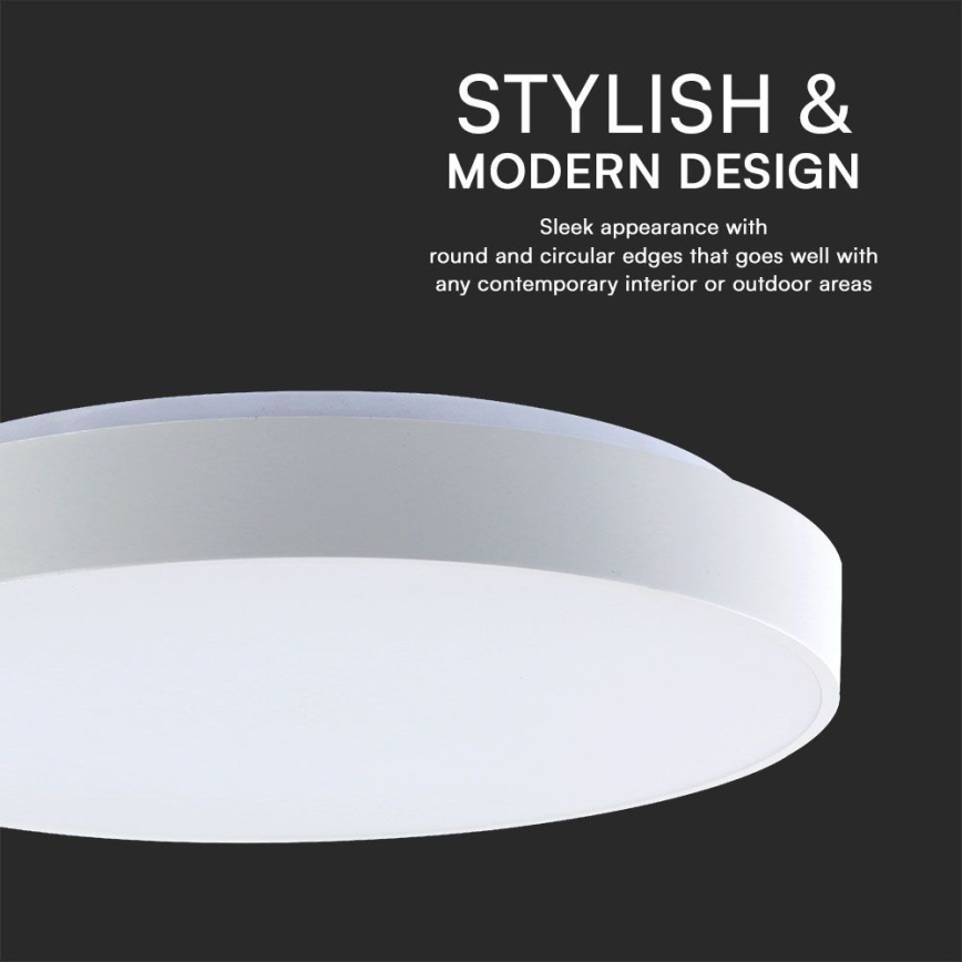 Iluminação de teto LED com regulação LED/60W/230V 3000-6500K 49,5 cm branco + comando