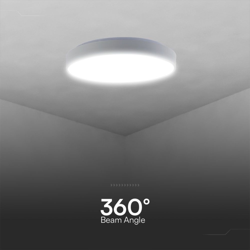 Iluminação de teto LED com regulação LED/60W/230V 3000-6500K 49,5 cm branco + comando