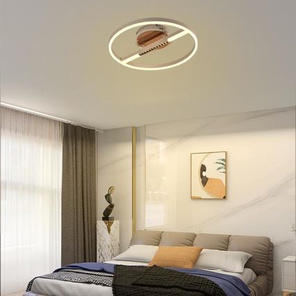 Iluminação de teto LED com regulação LED/60W/230V 3000-6500K + comando