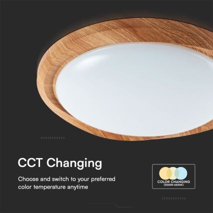 Iluminação de teto LED com regulação LED/60W/230V 3000-6500K + comando