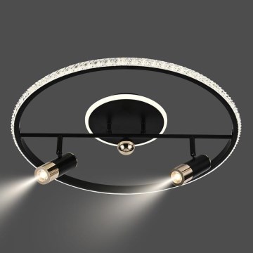 Iluminação de teto LED com regulação LED/60W/230V 3000-6500K preto + comando