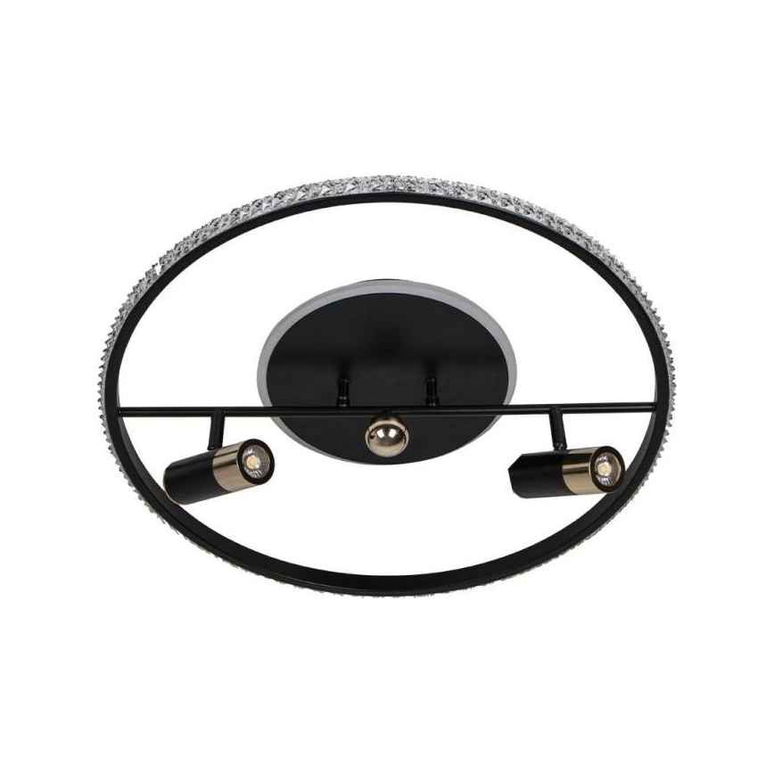 Iluminação de teto LED com regulação LED/60W/230V 3000-6500K preto + comando