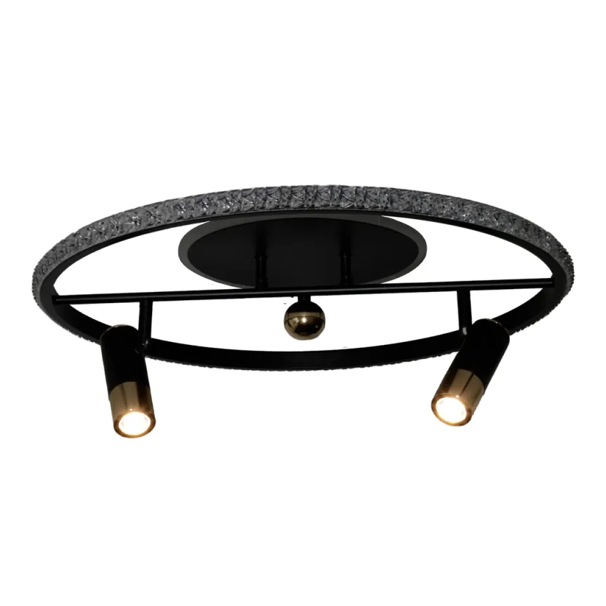 Iluminação de teto LED com regulação LED/60W/230V 3000-6500K preto + comando