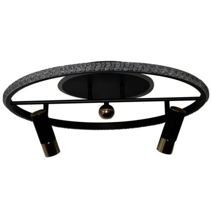 Iluminação de teto LED com regulação LED/60W/230V 3000-6500K preto + comando