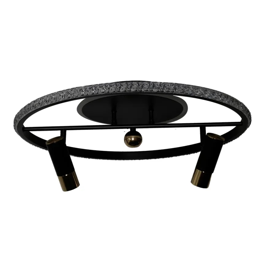 Iluminação de teto LED com regulação LED/60W/230V 3000-6500K preto + comando