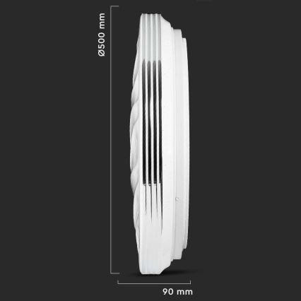 Iluminação de teto LED com regulação LED/60W/230V 3000K/4000K/6500K + controlo remoto