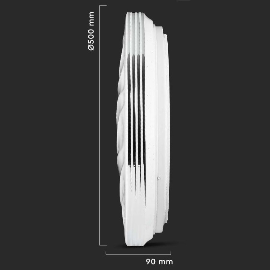 Iluminação de teto LED com regulação LED/60W/230V 3000K/4000K/6500K + controlo remoto