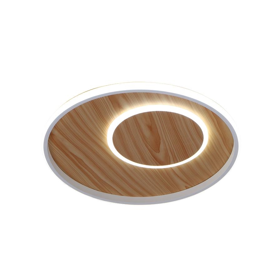 Iluminação de teto LED com regulação LED/65W/230V 3000-6500K castanho + comando
