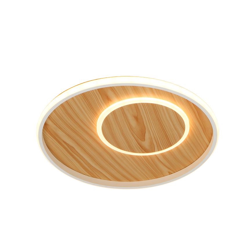Iluminação de teto LED com regulação LED/65W/230V 3000-6500K castanho + comando
