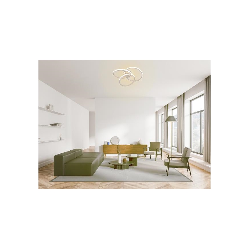 Iluminação de teto LED com regulação LED/70W/230V 3000-6500K branco + comando