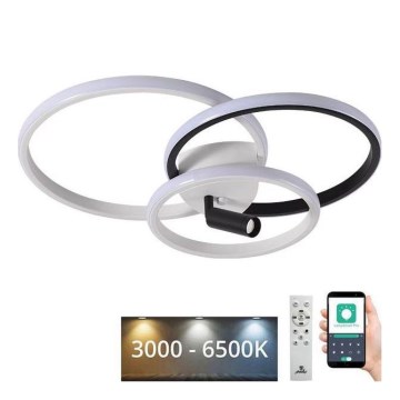 Iluminação de teto LED com regulação LED/70W/230V 3000-6500K branco/preto + comando