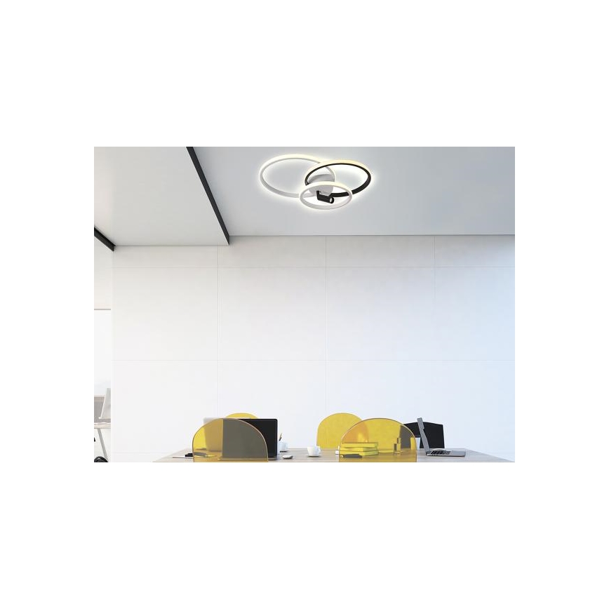 Iluminação de teto LED com regulação LED/70W/230V 3000-6500K branco/preto + comando