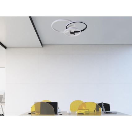 Iluminação de teto LED com regulação LED/70W/230V 3000-6500K branco/preto + comando