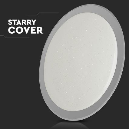 Iluminação de teto LED com regulação LED/72W/230V 3000-6500K diâmetro 67 cm branco + comando