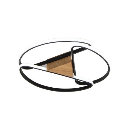 Iluminação de teto LED com regulação LED/75W/230V 3000-6500K castanho/preto + comando