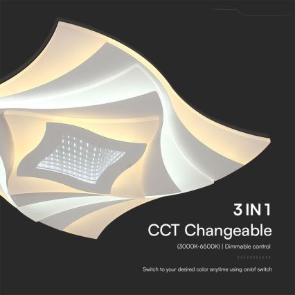 Iluminação de teto LED com regulação LED/75W/230V 3000-6500K + comando