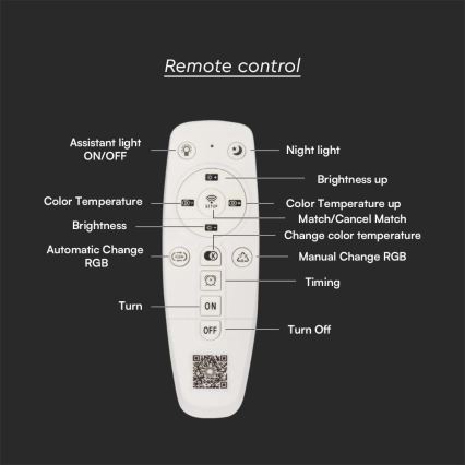 Iluminação de teto LED com regulação LED/75W/230V 3000-6500K + comando