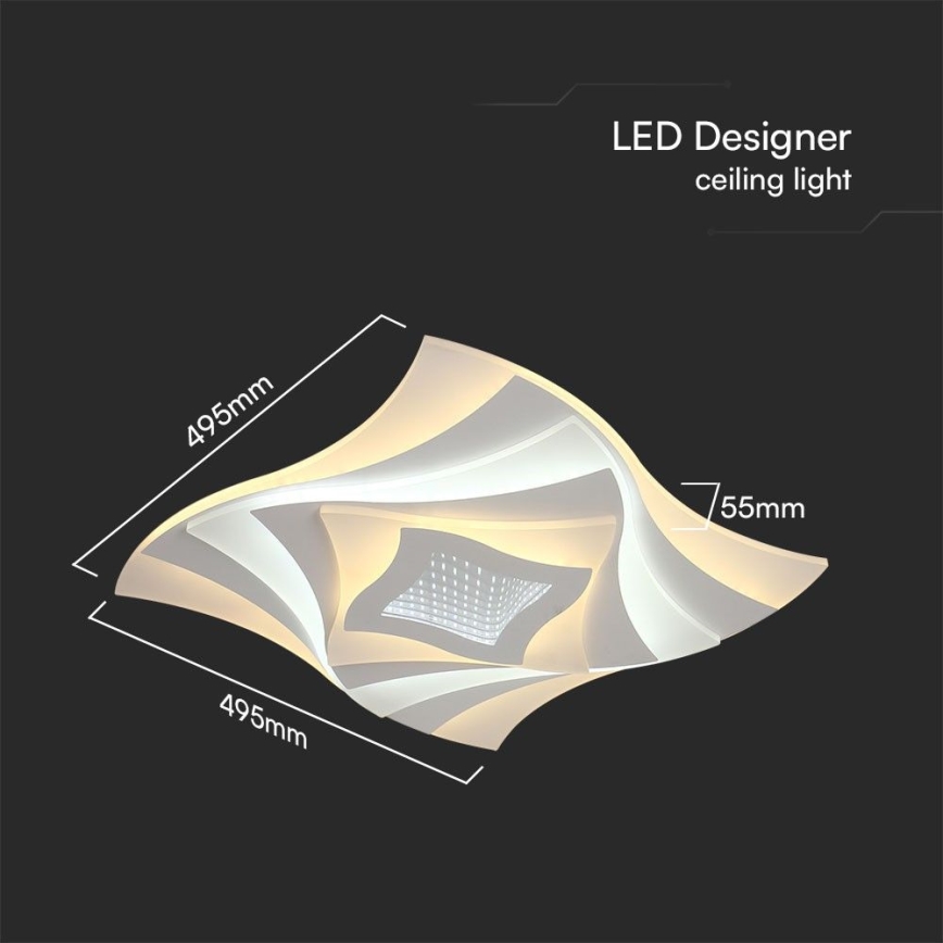 Iluminação de teto LED com regulação LED/75W/230V 3000-6500K + comando