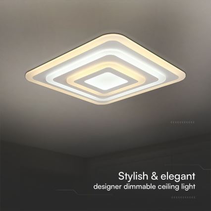 Iluminação de teto LED com regulação LED/77W/230V 3000-6500K + comando