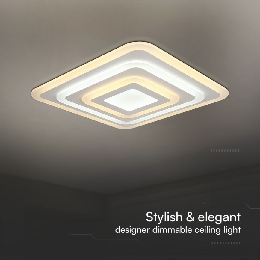 Iluminação de teto LED com regulação LED/77W/230V 3000-6500K + comando