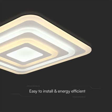 Iluminação de teto LED com regulação LED/77W/230V 3000-6500K + comando