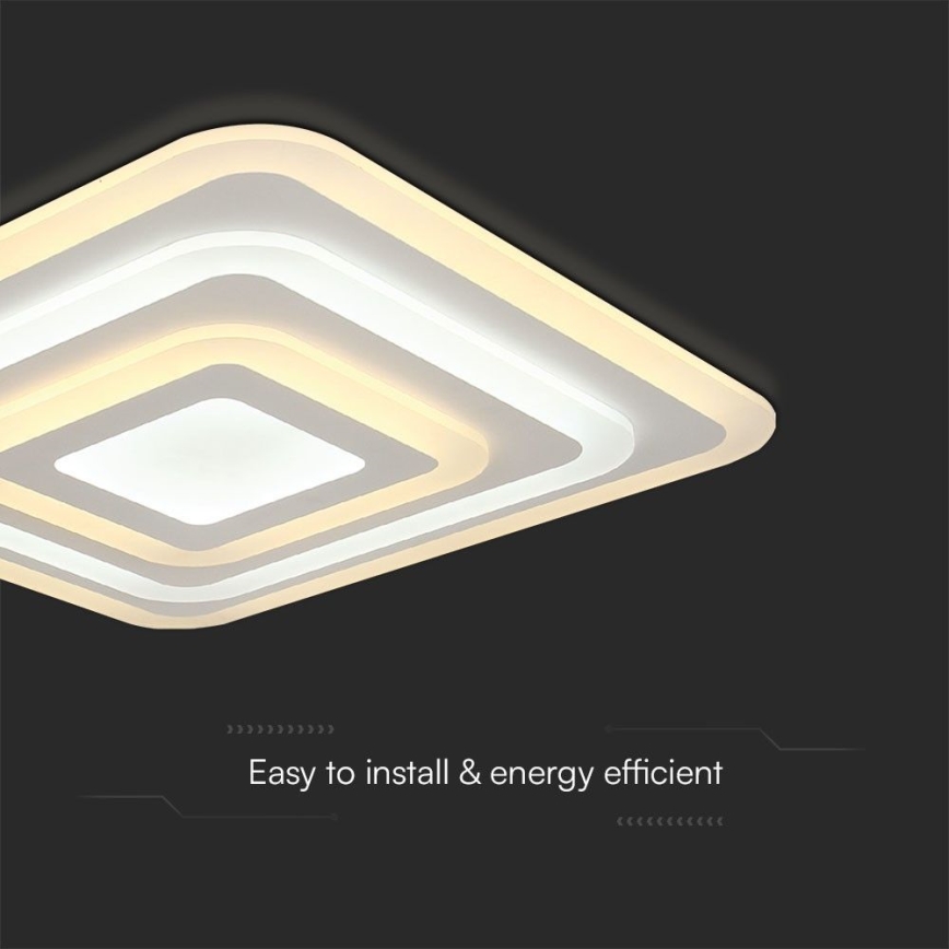 Iluminação de teto LED com regulação LED/77W/230V 3000-6500K + comando