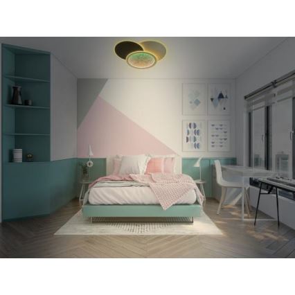 Iluminação de teto LED com regulação LED/80W/230V 3000-6500K branco + comando