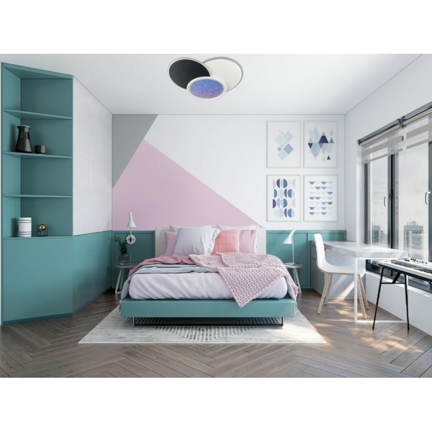 Iluminação de teto LED com regulação LED/80W/230V 3000-6500K branco + comando