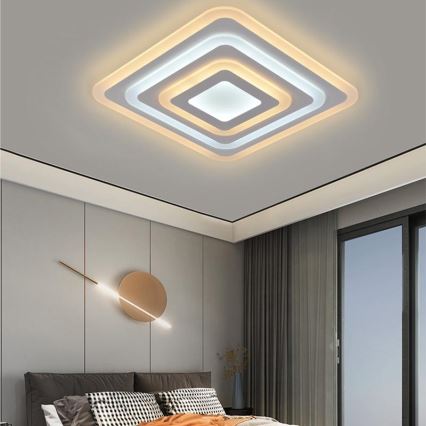 Iluminação de teto LED com regulação LED/80W/230V 3000-6500K + controlo remoto