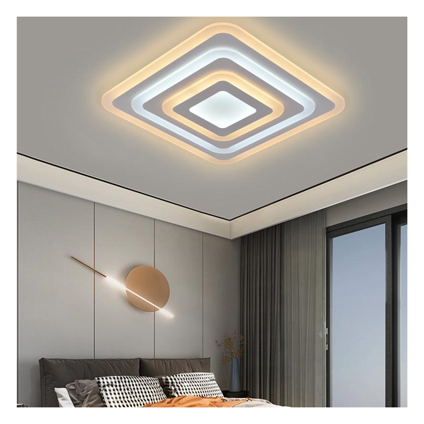 Iluminação de teto LED com regulação LED/80W/230V 3000-6500K + controlo remoto