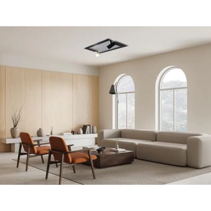 Iluminação de teto LED com regulação LED/80W/230V 3000-6500K preto + comando