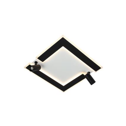 Iluminação de teto LED com regulação LED/80W/230V 3000-6500K preto + comando