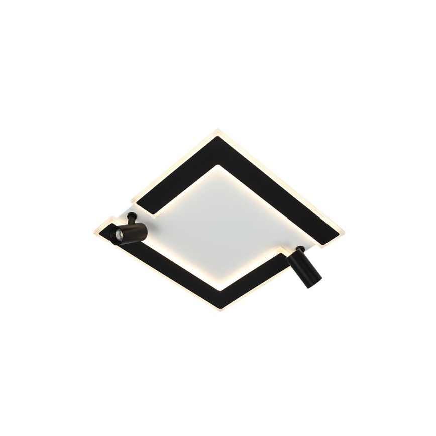 Iluminação de teto LED com regulação LED/80W/230V 3000-6500K preto + comando