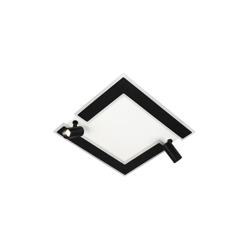 Iluminação de teto LED com regulação LED/80W/230V 3000-6500K preto + comando