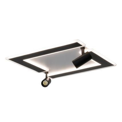 Iluminação de teto LED com regulação LED/80W/230V 3000-6500K preto + comando