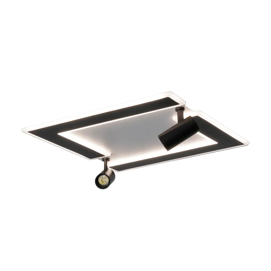 Iluminação de teto LED com regulação LED/80W/230V 3000-6500K preto + comando