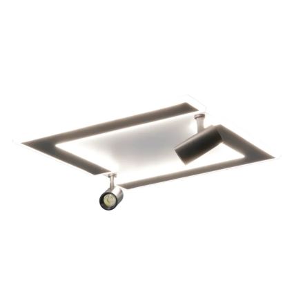 Iluminação de teto LED com regulação LED/80W/230V 3000-6500K preto + comando