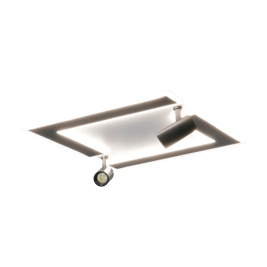 Iluminação de teto LED com regulação LED/80W/230V 3000-6500K preto + comando