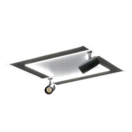 Iluminação de teto LED com regulação LED/80W/230V 3000-6500K preto + comando