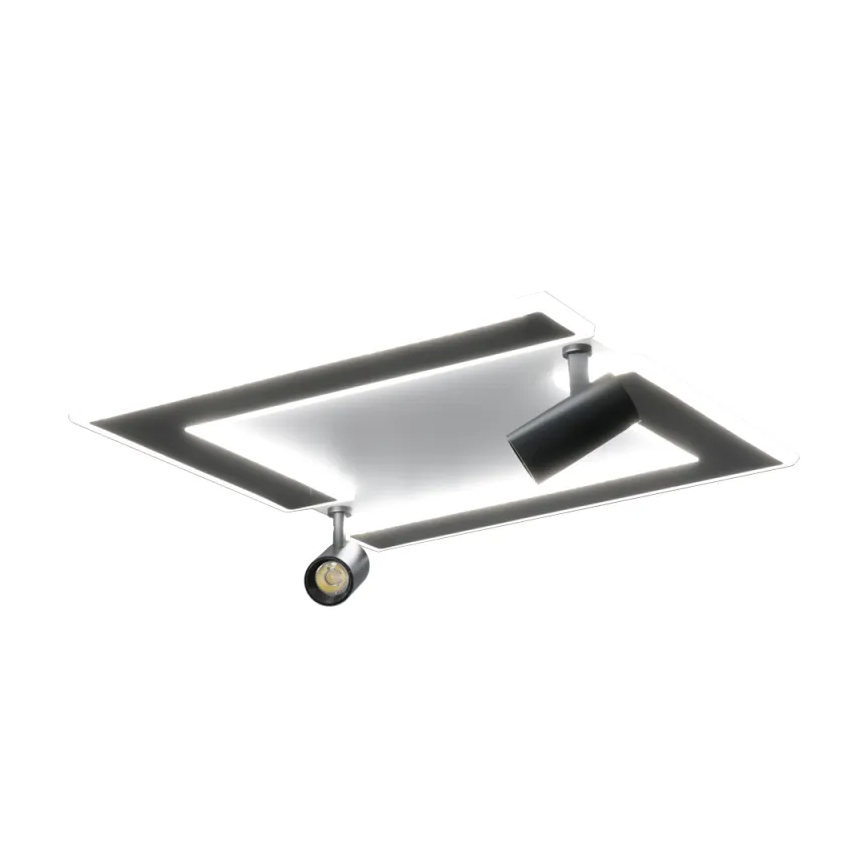 Iluminação de teto LED com regulação LED/80W/230V 3000-6500K preto + comando