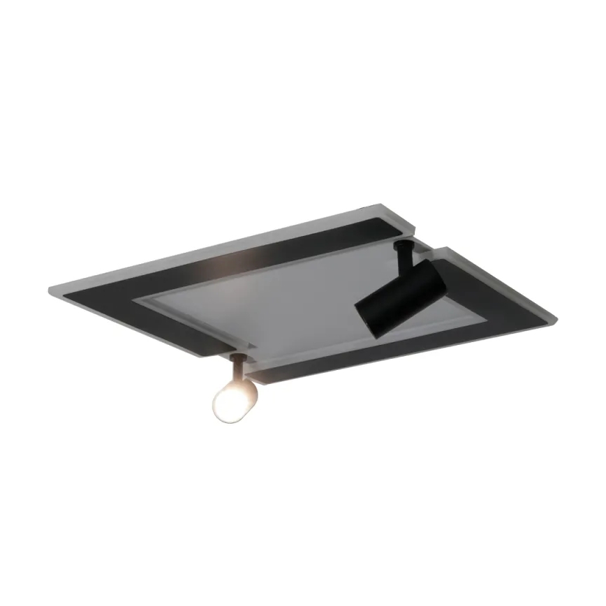 Iluminação de teto LED com regulação LED/80W/230V 3000-6500K preto + comando