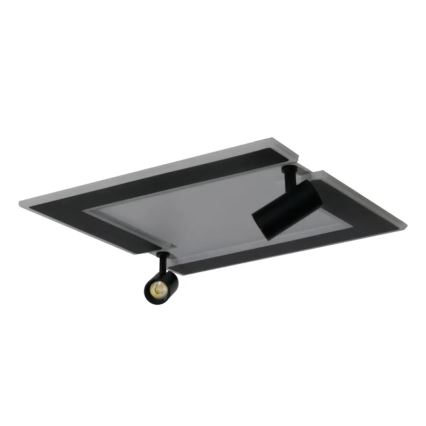 Iluminação de teto LED com regulação LED/80W/230V 3000-6500K preto + comando
